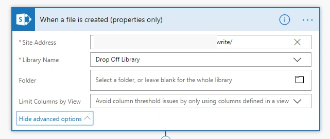 MS Flow - Copy/Move File From One Document Library To Other Library