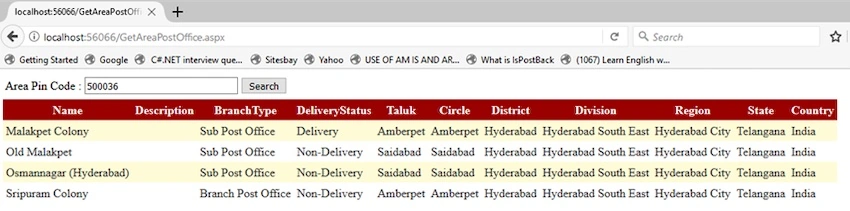Calling Web API Using HttpWebRequest In C#