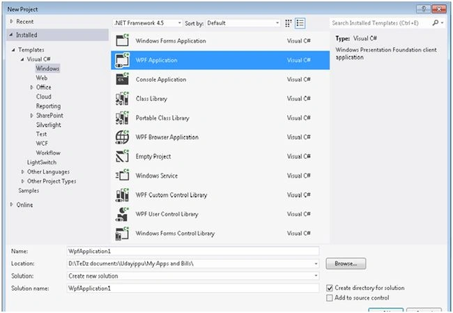 wpf application