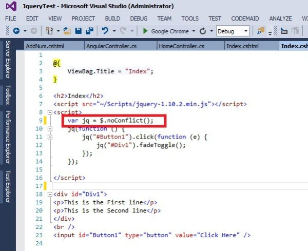 jquery sortcut identifier