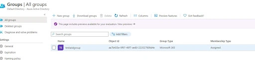 Azure Active Directory Group - Create Basic Group And Add Member