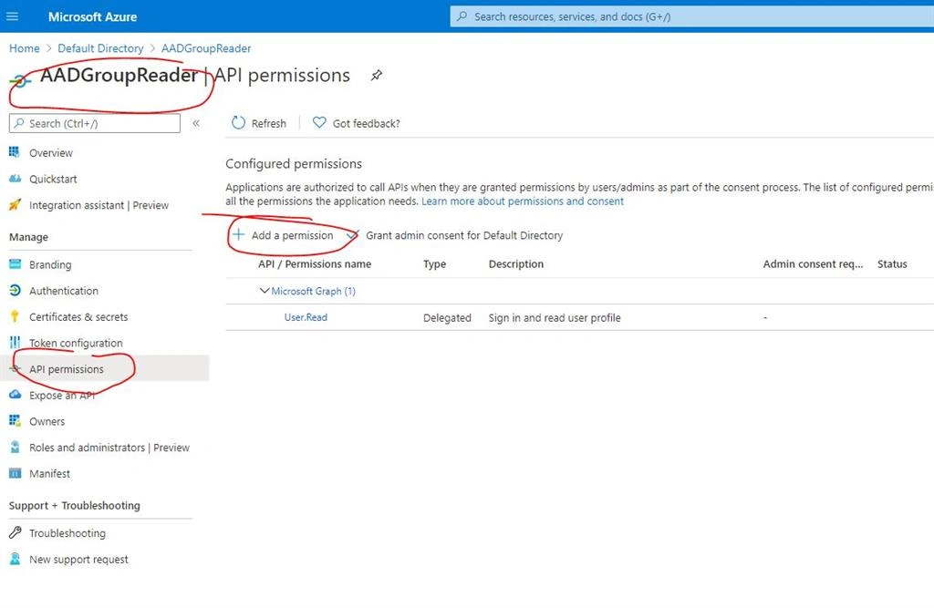 AAD Group - Read Member Summary Using C#