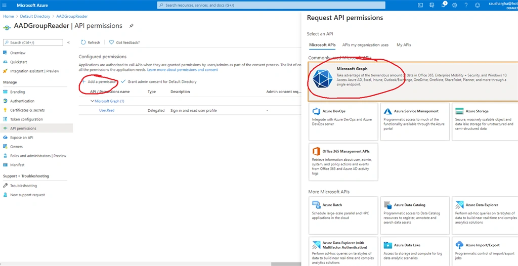 AAD Group - Read Member Summary Using C#