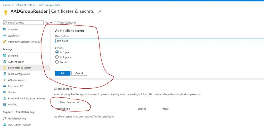 AAD Group - Read Member Summary Using C#