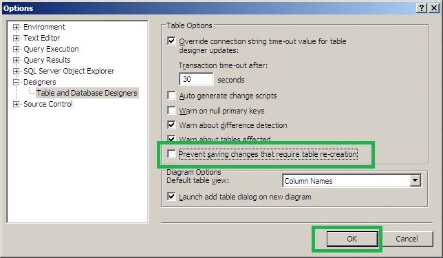 Table and database