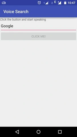 Voice search