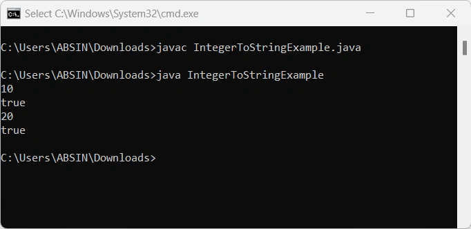 How To Convert Integer To String In Java