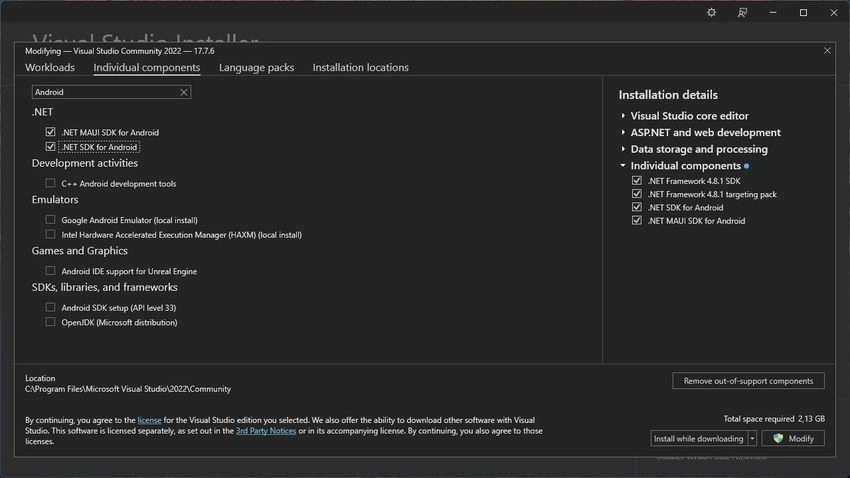 Visual Studio Installer