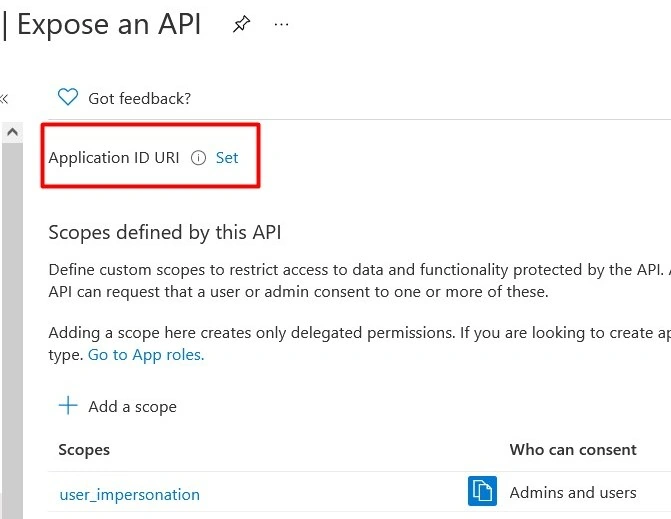 Expose an API