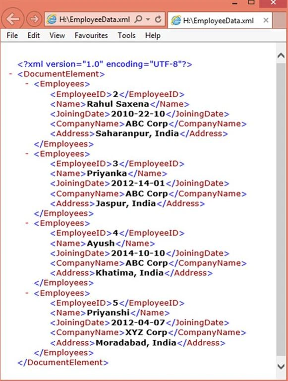 xml file