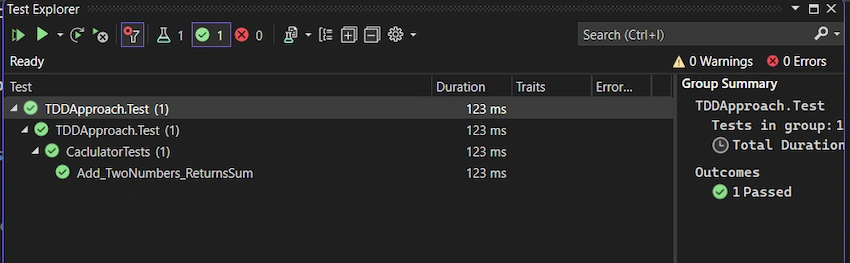 TDD Approach