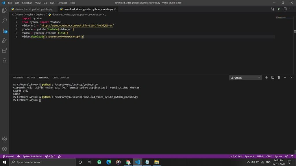 The Simplest Method To Download Youtube Videos Using Python || Pytube