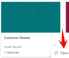 collect and view response using Microsoft Forms