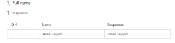 collect and view response using Microsoft Forms
