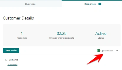 collect and view response using Microsoft Forms