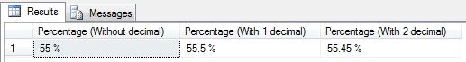 Format Percentage
