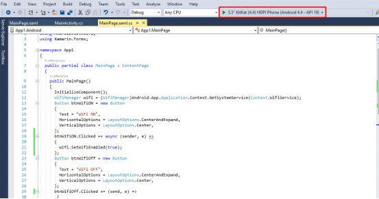 WiFi ON/OFF On Button Click In Xamarin Android