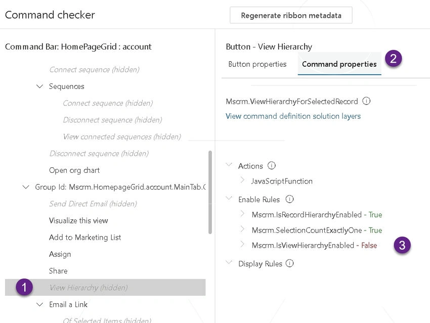 Command checker