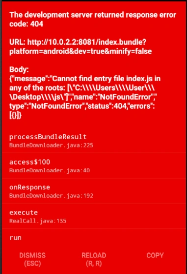 React Native Common Errors