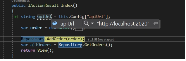 Read config value of array type in .Net core