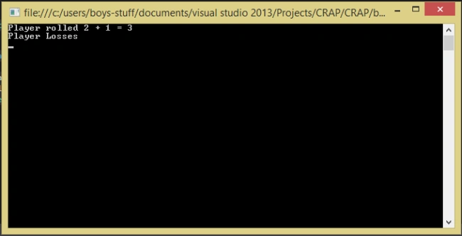 Screen Shots of Output