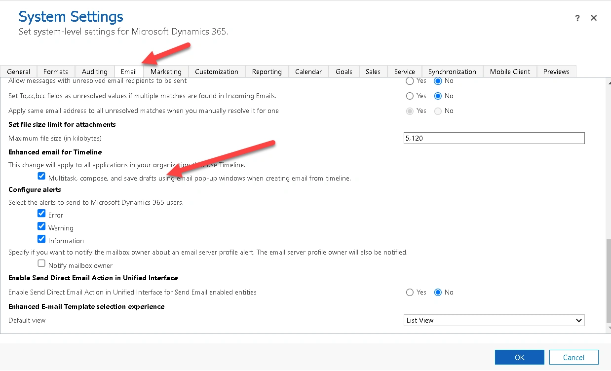 Using Enhanced Email Feature In Dynamics 365 CE