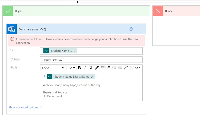 How to Send Birthday or Work Anniversary Email using Power Automate