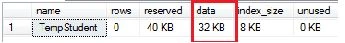Check the memory used