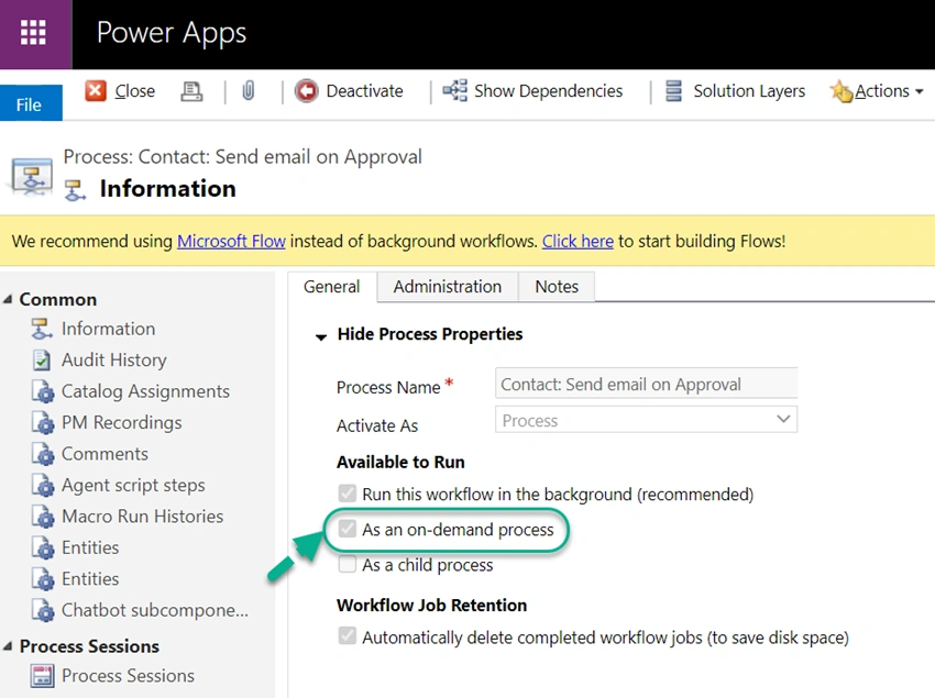 Dynamics CE Workflow Not Triggering On A Field Change