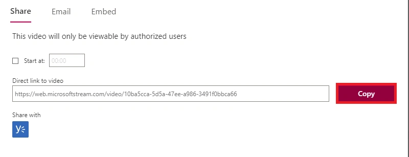 Video Embed using Stream Classic webpart in SharePoint Online Modern Page