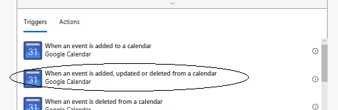 MS Flow - Sync Google with SharePoint Calendar List
