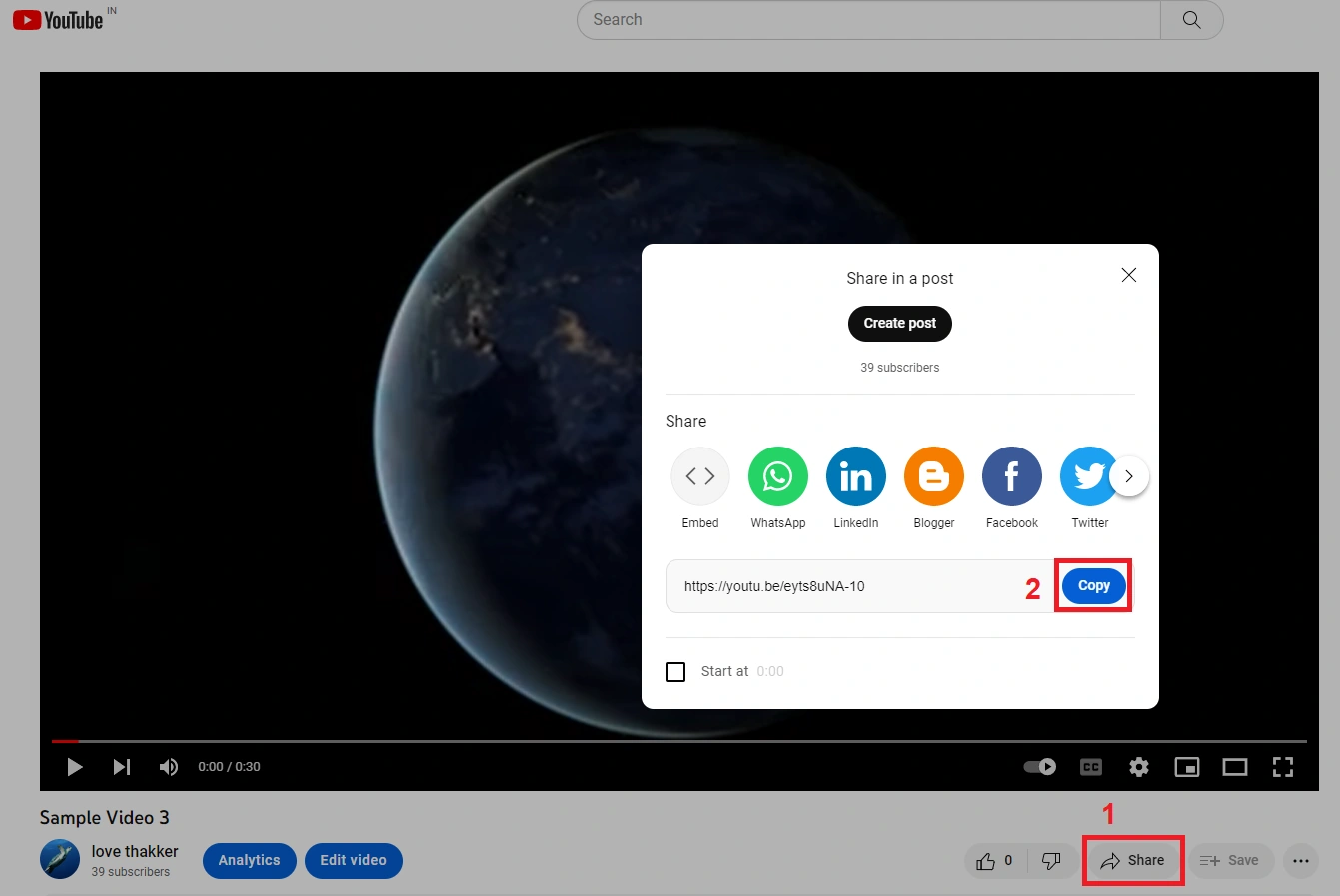 Video Embed using YouTube webpart in SharePoint Online Modern Page
