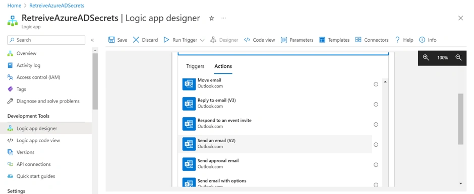 Azure Logic App as a Connector to send notification