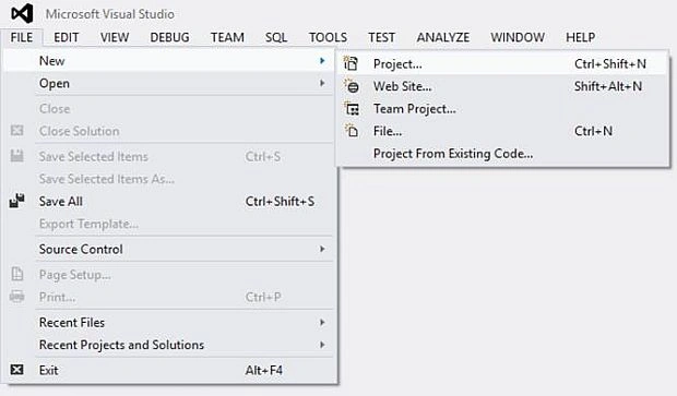 Visual Studio 2012.