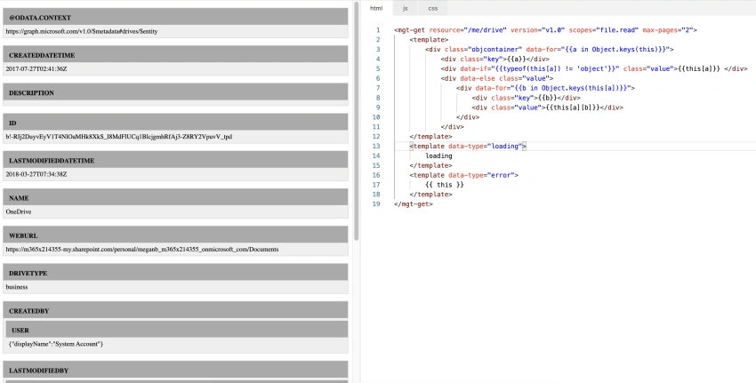 Beautify The Microsoft Graph Toolkit Response