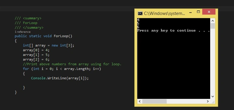 For loop
