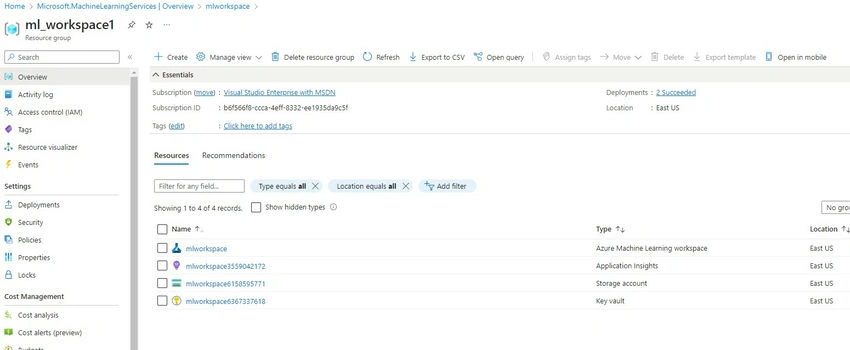 Azure portal