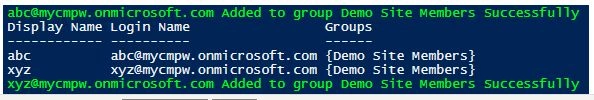 Output on Console