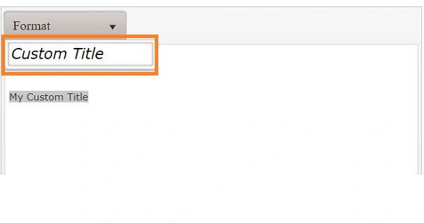 Adding Custom Styles in the Kendo editor