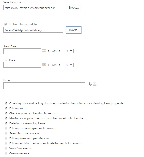 Audit Log and Usage Report - SharePoint Online