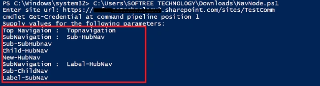 Get,Add & Remove Navigation Using PnP-Powershell