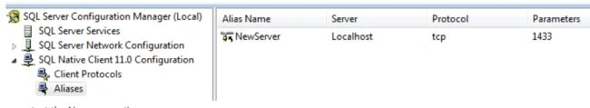 new alias list