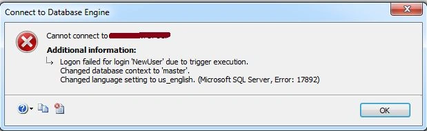 error message