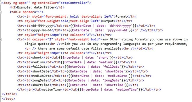 date filter