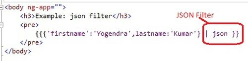json filter