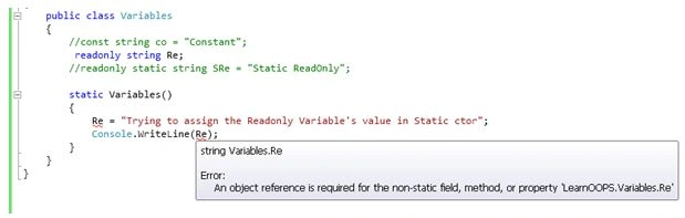 Readonly in C#