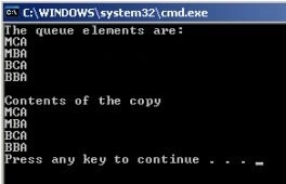 Copies the Queue