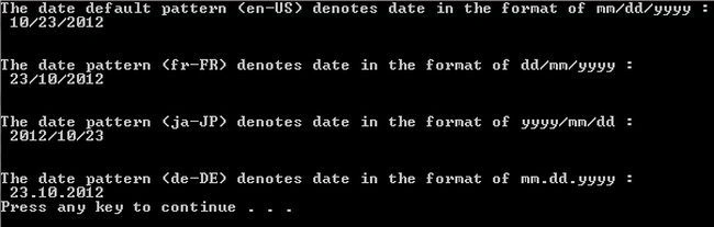 Shortdateformat