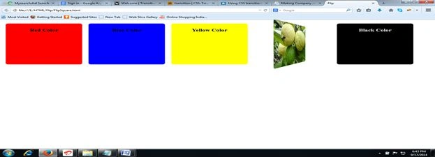CSS Design in Web Browser