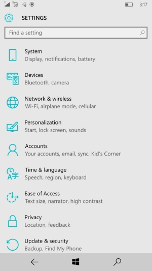 All settings